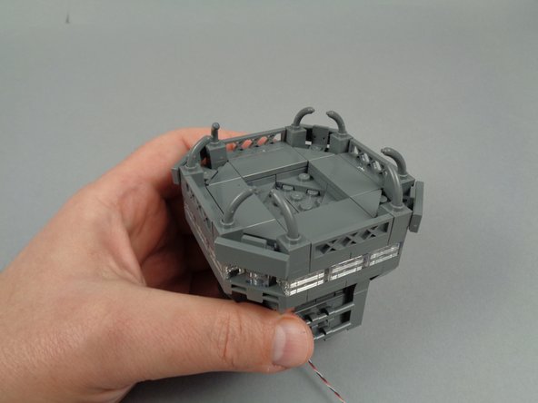 When you are finished, your broadcast tower should look like the third photo.