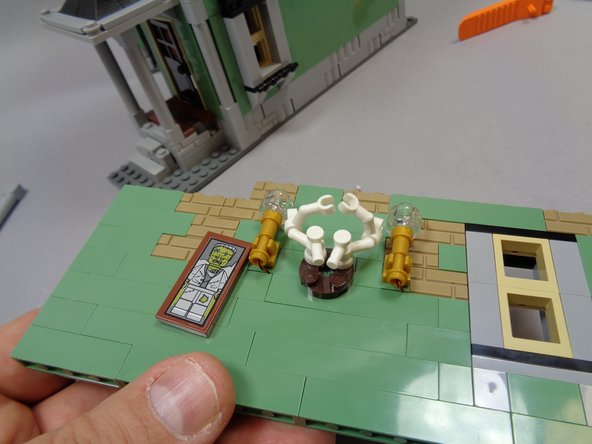 Repeat for the second sconce, then re-assemble the bedroom wall as shown in the second photo.