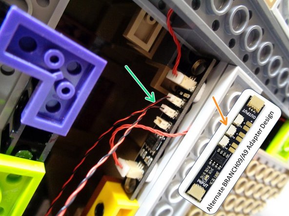 Pull the lamp power wire all the way into the space under the castle base, so the wire is tight.