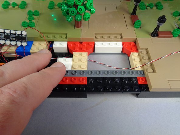 Make sure the control cable runs between, not on top of, any studs.