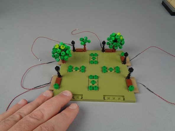 When you are finished, your setup should look like the photo for this step.