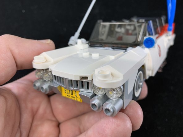 Your Ecto-1 should now look as it did before you started installing the lighting kit-- except for the wire on the underside.