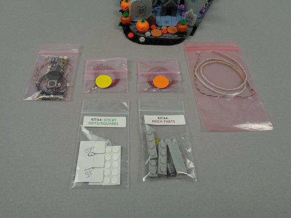 Unpack the contents of Bag 1.  The second photo for this step shows the smaller bags that are inside Bag 1.