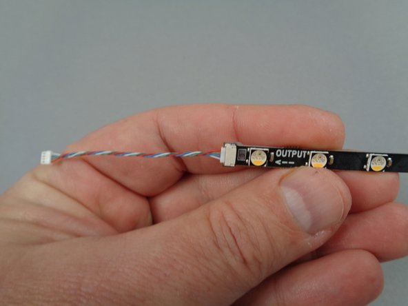 You will use up all of the 4-wire cables in Box 3, using a total of 16 for the eight 17-LED strips.