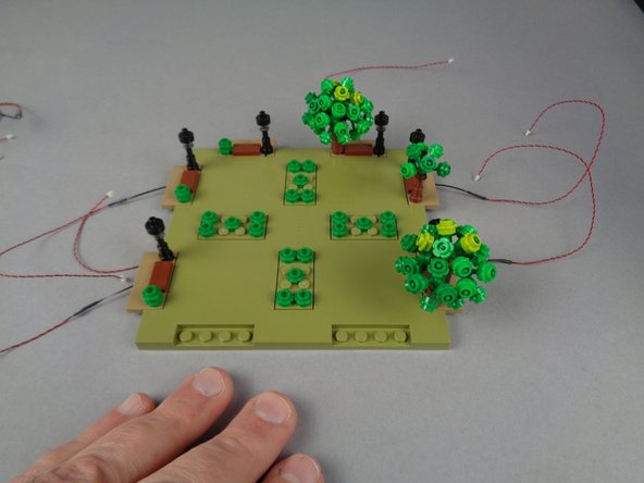 When you are finished, your setup should look like the photo for this step.