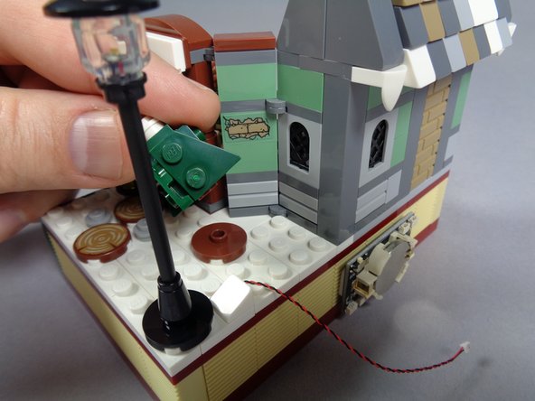 As shown in the first photo, remove the small tree.