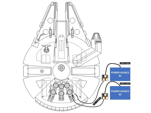 This step is optional, but can be helpful if you need to extend the reach of your power cables.  If you are planning to power your setup using USB battery banks, remember that you will need two.  We have some battery bank recommendations here.