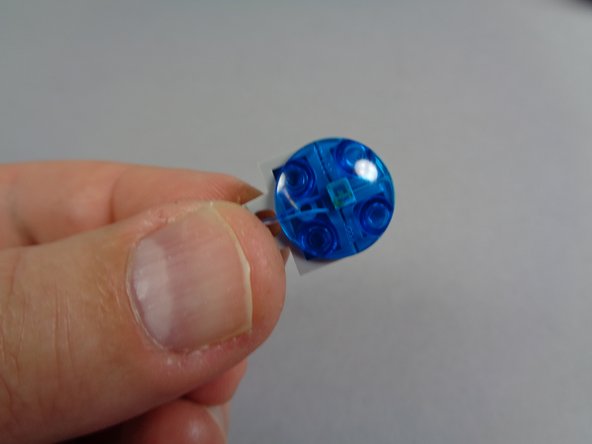 Repeat this process for both rear blue roof lights.