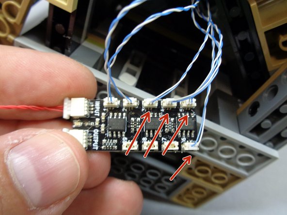 Remember, it is important that wires do not scrape between the bottom base and the surface you will mount your castle on.  If wires scrape between the castle base and the surface below, wires will become damaged over time.