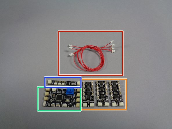 You will remove six pieces from the Main Parts bag: