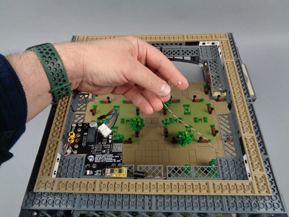 Take another light strip pair with connected adapter board.