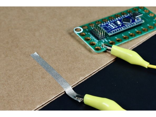 When making a project, run tape to the edge of your project paper or cardboard.