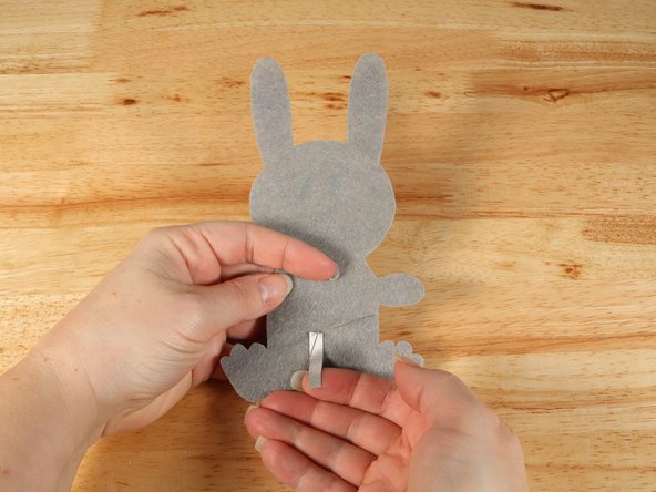 Bend the shorter (Negative) LED leg down toward the bottom and the longer (Positive) LED leg over towards the right.