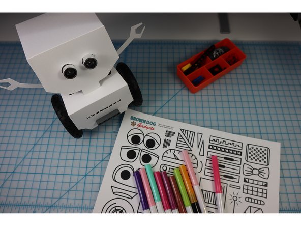 Choose decorations from the template to add to your bot. (Or, create your own!)