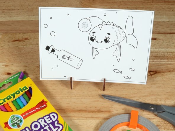 This paper circuits postcard is a great beginner project. Just follow the steps below to make your Anglerfish.