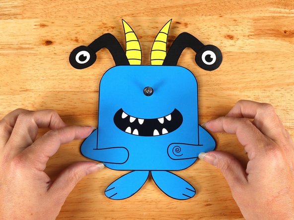 Press down on top of the template to adhere the top layer to the foam tape.