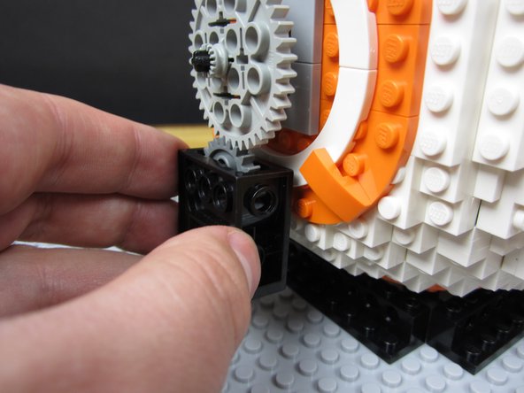 We also added a small bushing to the end of our axle to hold everything tightly in place.