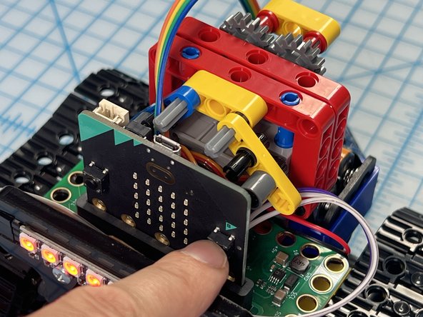 Adjust the gears so that when you press &quot;A&quot; the starting angle looks like photo 1 and when you press &quot;B&quot; the end angle looks like the second photo.