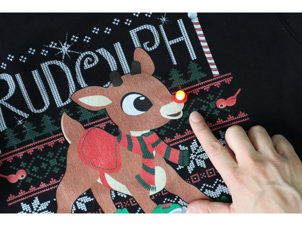 Turn the shirt right side out, and you're ready to guide the sleigh tonight!
