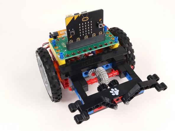 Make sure the front of the Bit Board (and front of the micro:bit) are facing forward on the rover.