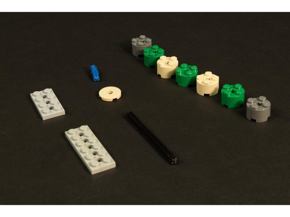 Build a cylinder using the parts shown.