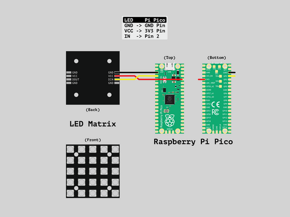 Now we can solder the black, yellow, and red wires to the microcontroller. We'll be soldering through-hole this time, which is a bit easier than the pad soldering in the previous step.
