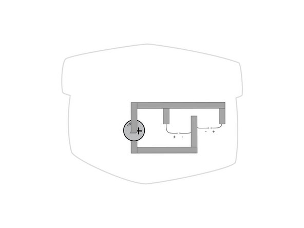 The final piece of Maker Tape connects to the to top of the battery. This makes it easy to turn off your circuit by just peeling back the tape.