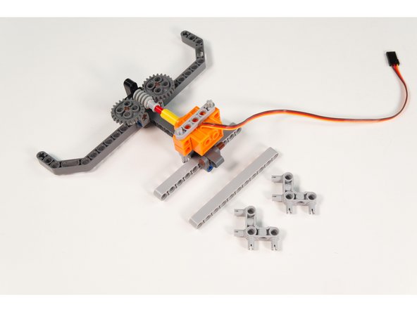 We’ve got our Gripper assembled, but we’re going to add a few more parts so we can easily mount it onto our Tank chassis.