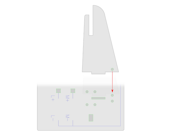 The thinner piece of the Windmill has been updated and now has an additional hole. You will secure this to the base the same way the thicker piece is secured using a wire as a twist tie.