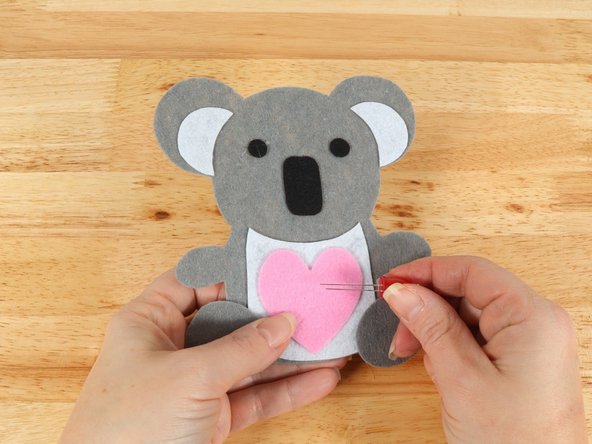 Add the LED by pushing the legs through the holes.