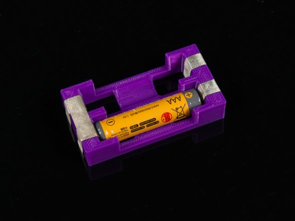 Once you have your tape (or tape paths) in place you can add the batteries.