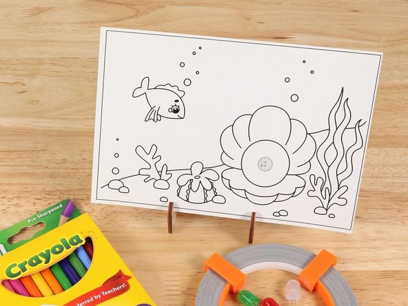 This paper circuits postcard is a great beginner project. Just follow the steps below to make your Oyster.