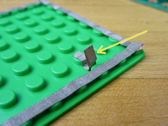 Cut a longer than expected piece of tape.