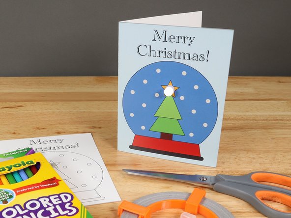 This paper circuits card is a great beginner project. Just follow the steps below to make your card.