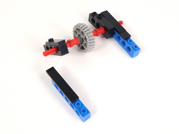 Since the bricks with holes can swing around the axle, pay attention to photo three to assure your build is accurate.