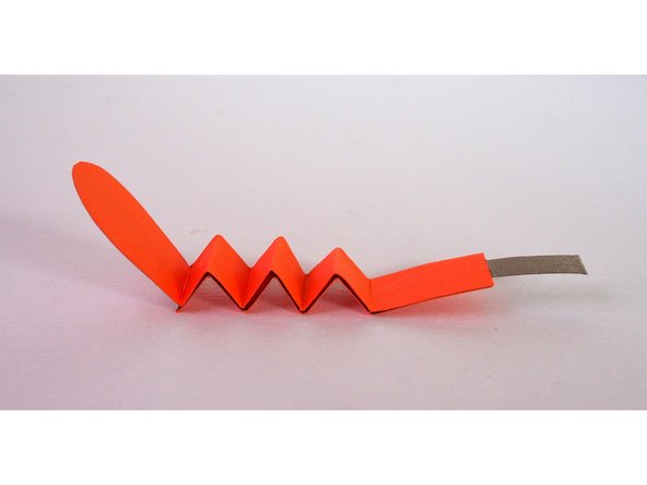 Fold and glue the leg in half.