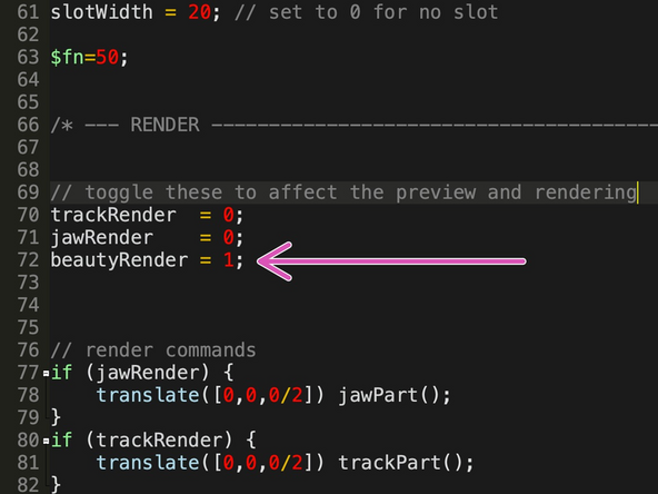 Set beautyRender to 1 and the rest of the render variables to 0.