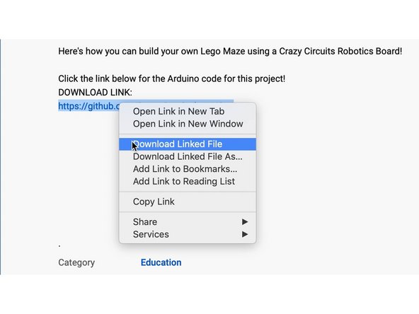 Download the Arduino Sketch from the following link: https://github.com/BrownDogGadgets/Crazy...