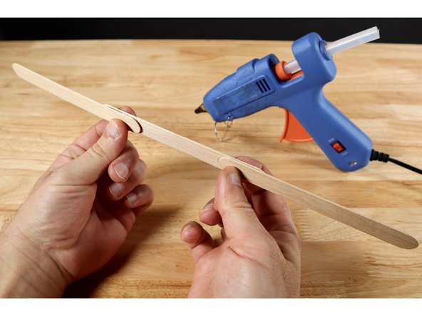 Grab your wand from the bottom and make a mark where your index finger naturally hits the wand. This will be the location of a simple switch that turns the LED on and off.