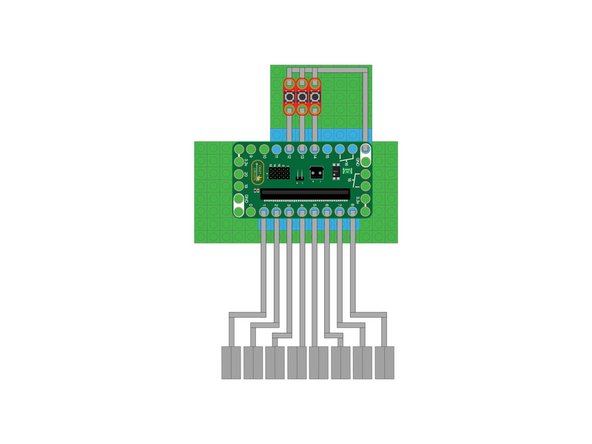 Use the template as a guide to build your circuit. (Build it right on top of the paper!)