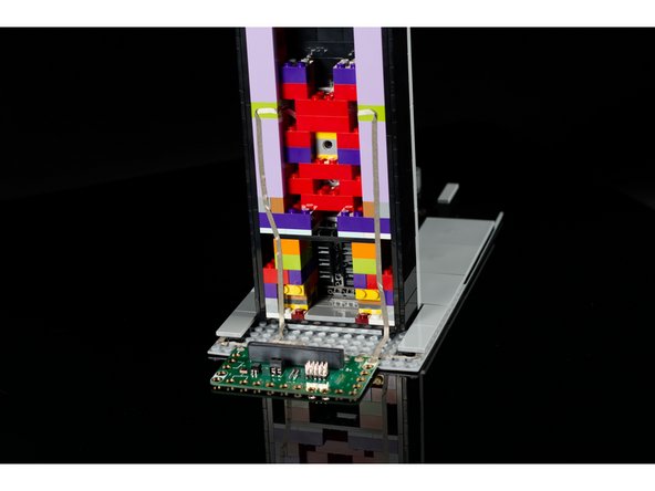 Remember that positive and negative orientation matters when connecting an LED. The nice part here is that if you connect your LED incorrectly you can just take it out, rotate it to the correct orientation and then put it back in place.