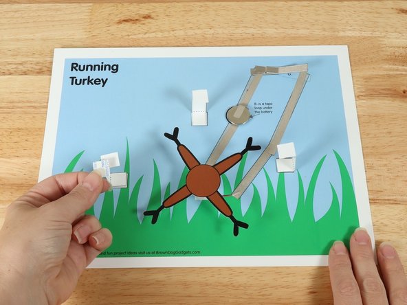 Add another piece of double-sided foam tape to the top of the standoffs.