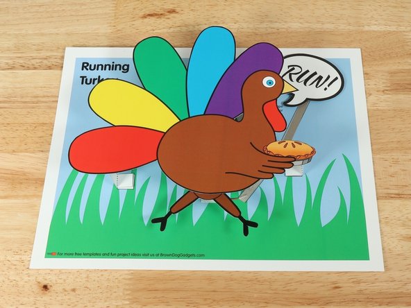 If your foam tape is thin, you may want to stack a couple pieces to ensure your speech bubble isn't too close to the switch.