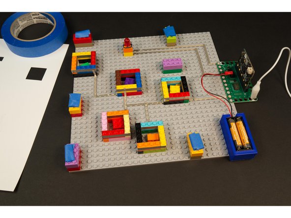 Everything should be working now… you’ve got a functional circuit, and the parts are ready to go… the only thing missing is the robot we made in Step 2.