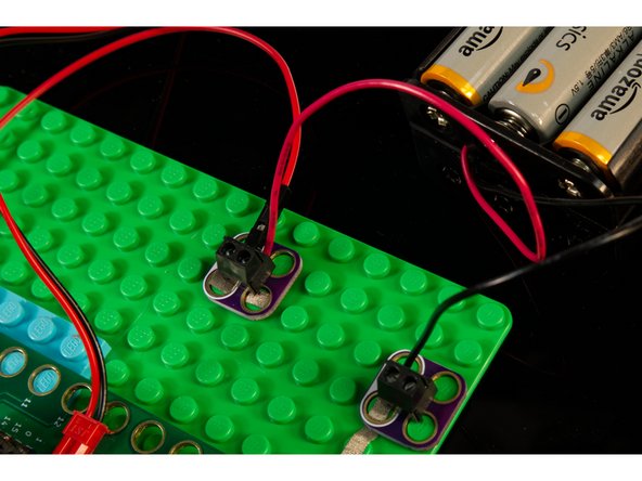 Check your sensor! If you have one that can be powered by 3 volts you can plug it directly into the micro:bit for power. Most of the PIR Sensors we found need at least 4.5 volts.
