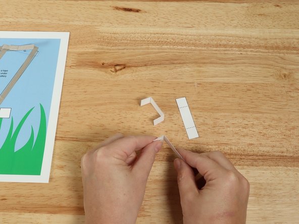 Fold standoffs at dotted lines to create a C shape.