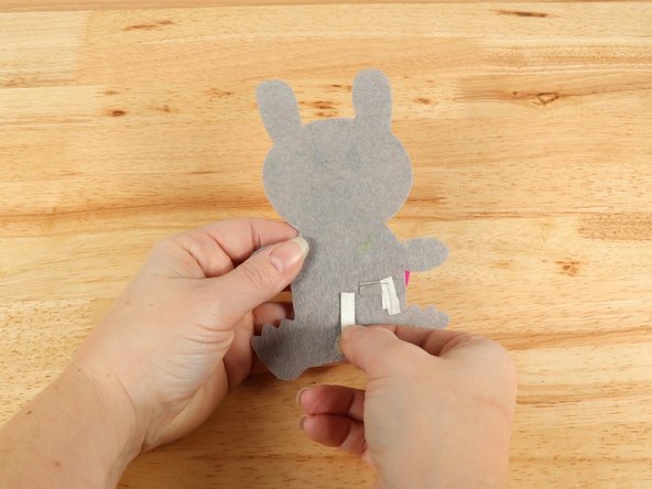 Place another piece of Maker Tape OVER THE TOP of the LED legs so the LED legs have Maker Tape under and on top of them.