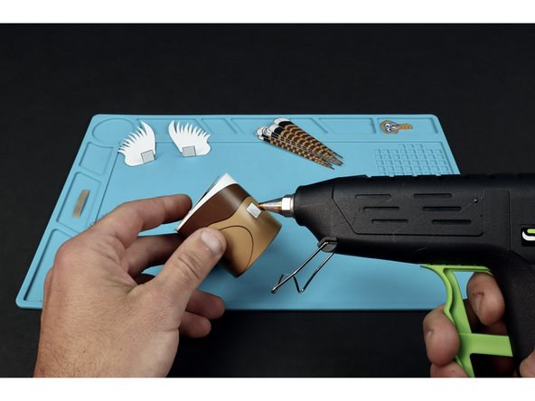 Use hot to glue to add any included embellishments (we featured the turkey as its' embellishments are the most involved out of all the Thanksgiving Tubes).