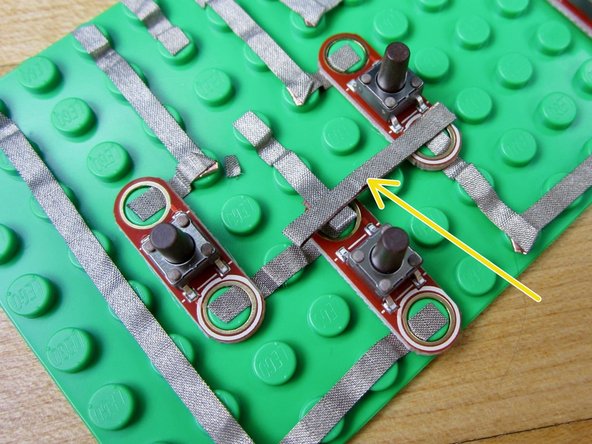 Put down an extra long line of tape from the &quot;Up&quot; button to the &quot;Down&quot; button.