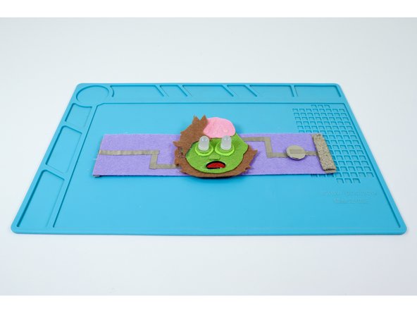 To turn the LEDs off, disconnect the hook and loop.